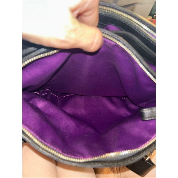 Coach Madison Kara Black Leather Handbag K1220-22262 - Picture 5 of 8